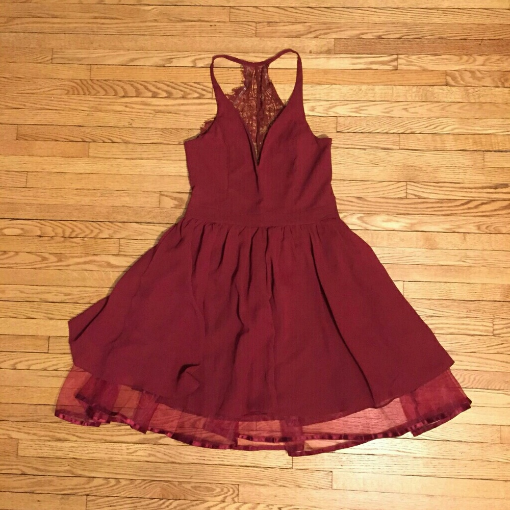 Wine dress from Lee & Birch